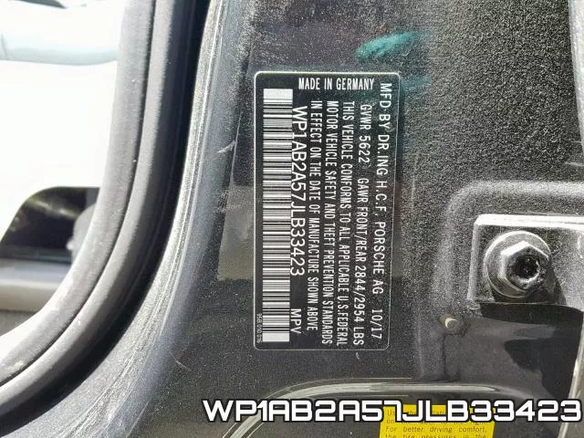 WP1AB2A57JLB33423 фото 2