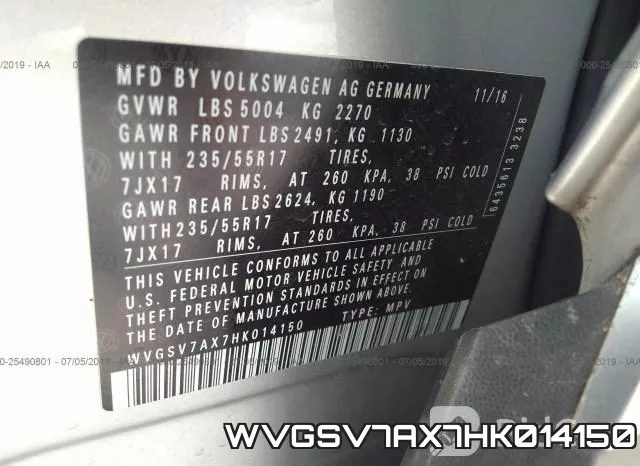 WVGSV7AX7HK014150 фото 10