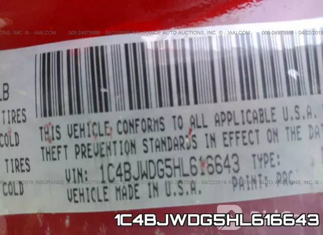 1C4BJWDG5HL616643 фото 10