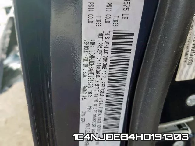 1C4NJDEB4HD191303 фото 2