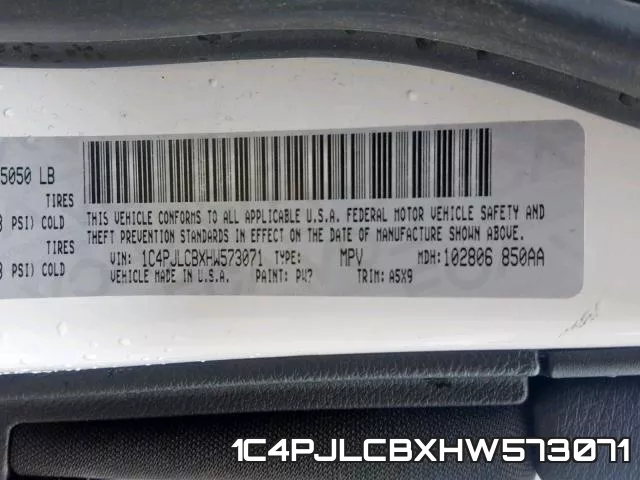1C4PJLCBXHW573071 фото 2