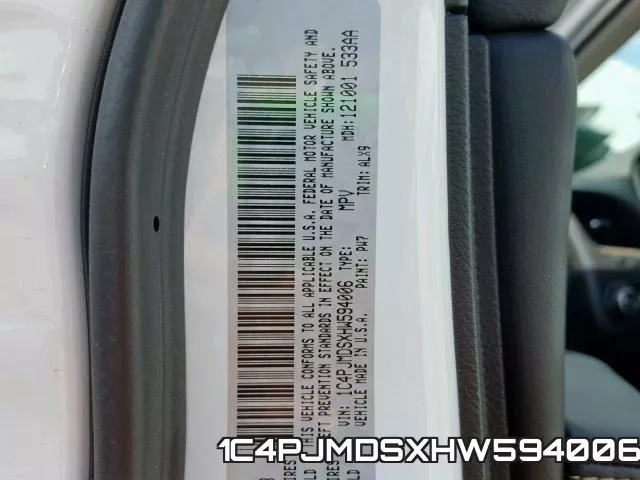 1C4PJMDSXHW594006 фото 2