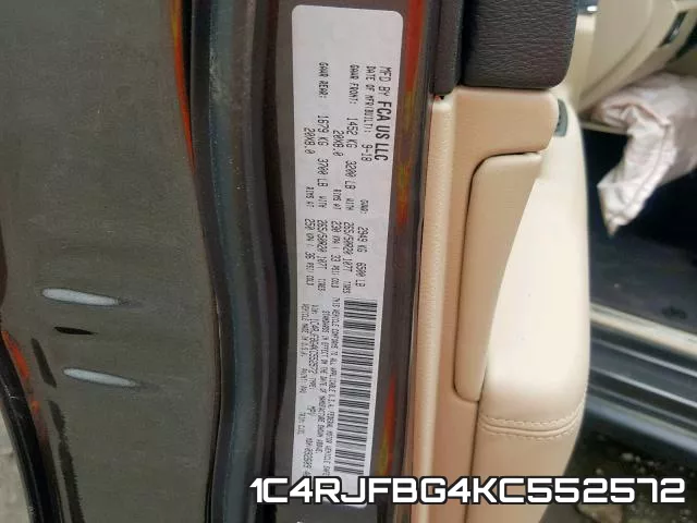 1C4RJFBG4KC552572 фото 2