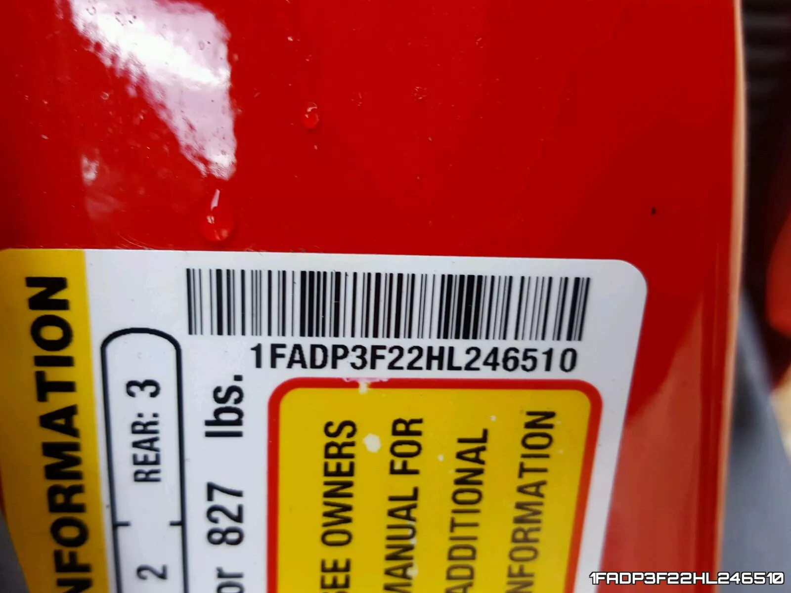 1FADP3F22HL246510 фото 2