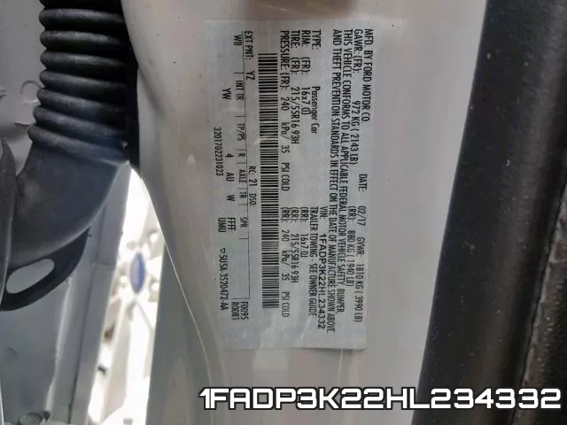 1FADP3K22HL234332 фото 2