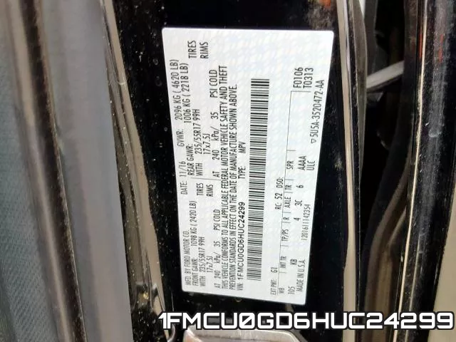 1FMCU0GD6HUC24299 фото 2