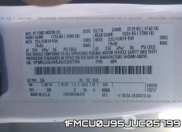 1FMCU0J95JUC05799 фото 10