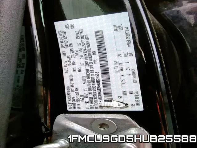 1FMCU9GD5HUB25588 фото 2