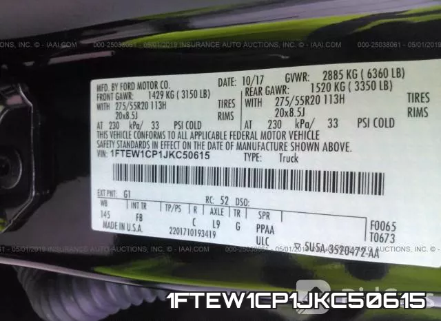 1FTEW1CP1JKC50615 фото 10