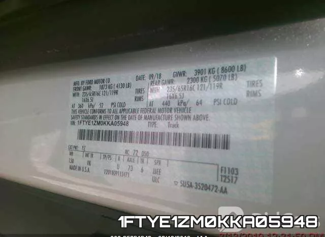1FTYE1ZM0KKA05948 фото 10