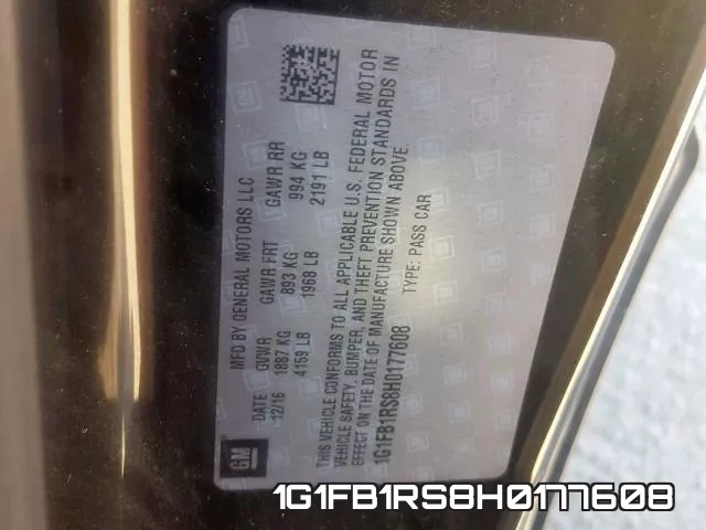 1G1FB1RS8H0177608 фото 2