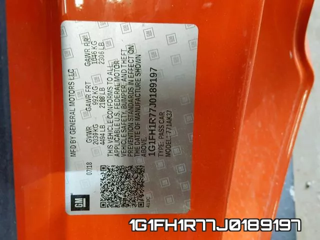 1G1FH1R77J0189197 фото 2