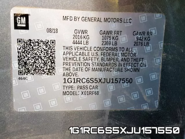 1G1RC6S5XJU157550 фото 2