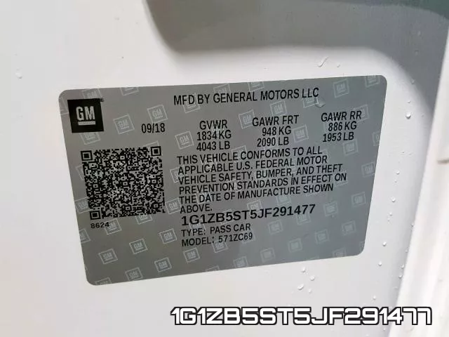 1G1ZB5ST5JF291477 фото 2