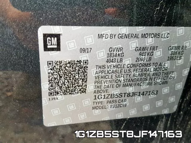 1G1ZB5ST8JF147163 фото 2