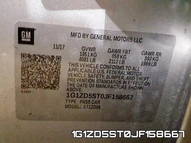 1G1ZD5ST0JF158667 фото 2