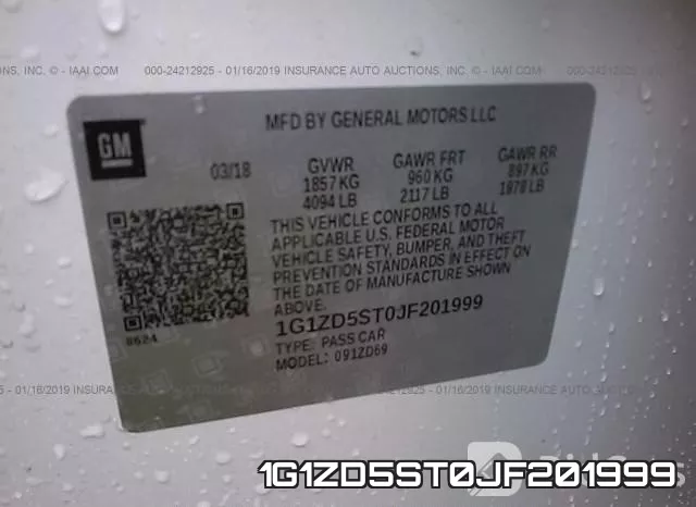 1G1ZD5ST0JF201999 фото 10