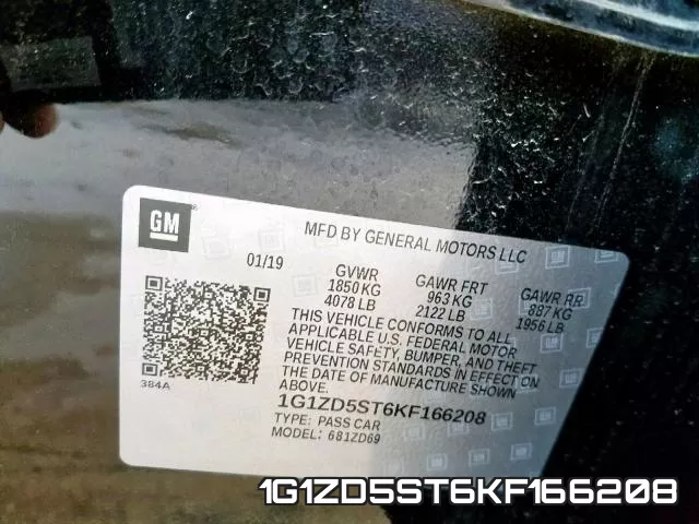1G1ZD5ST6KF166208 фото 2