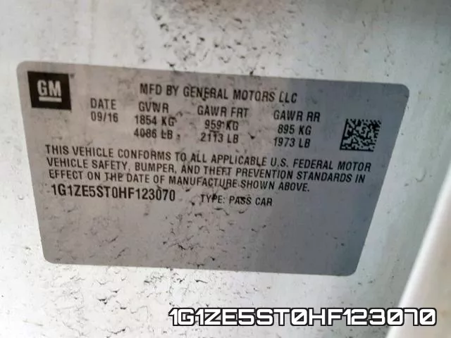 1G1ZE5ST0HF123070 фото 2