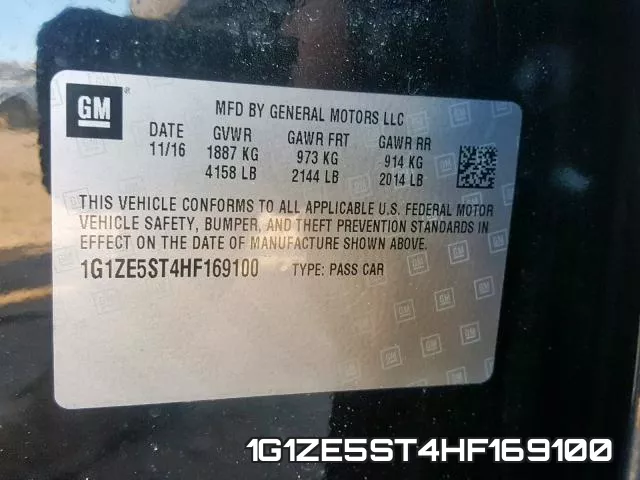 1G1ZE5ST4HF169100 фото 2