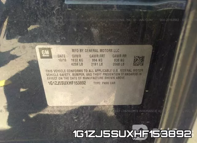 1G1ZJ5SUXHF153892 фото 10