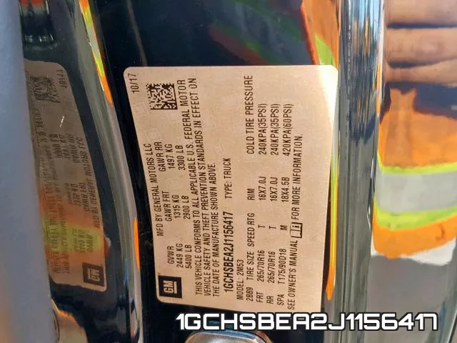 1GCHSBEA2J1156417 фото 2