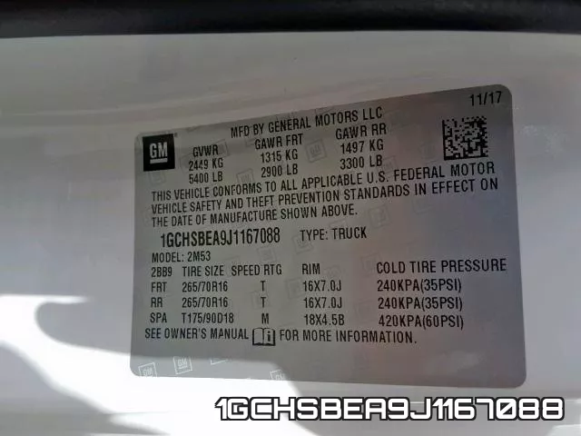 1GCHSBEA9J1167088 фото 2