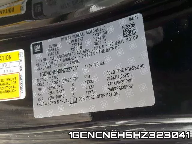 1GCNCNEH5HZ323041 фото 2
