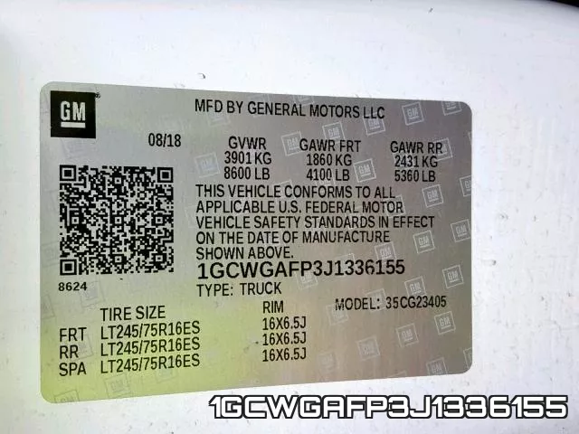 1GCWGAFP3J1336155 фото 2