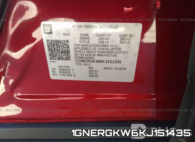 1GNERGKW6KJ151435 фото 10