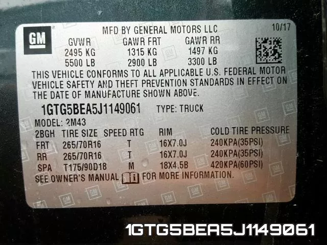 1GTG5BEA5J1149061 фото 2
