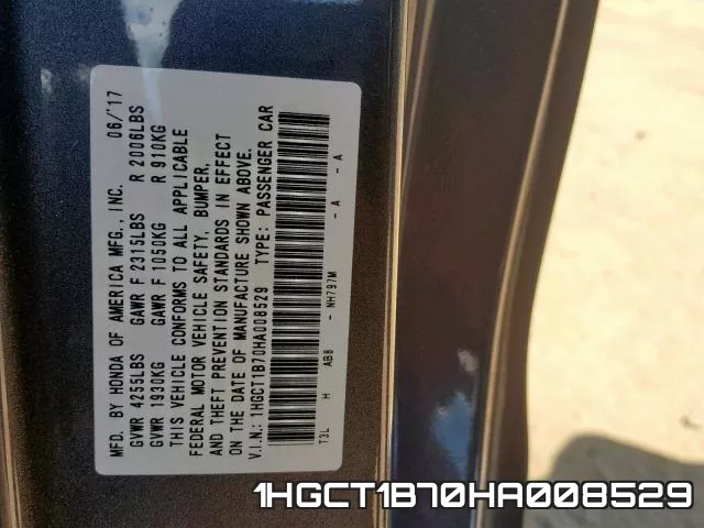 1HGCT1B70HA008529 фото 2