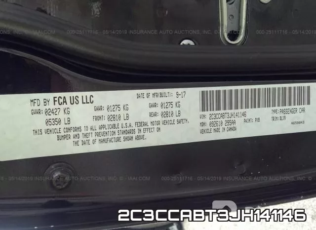 2C3CCABT3JH141146 фото 10