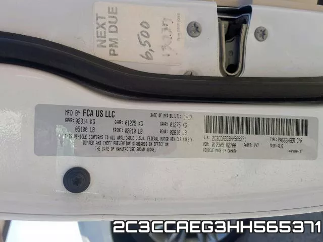 2C3CCAEG3HH565371 фото 2