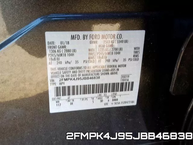 2FMPK4J95JBB46838 фото 2