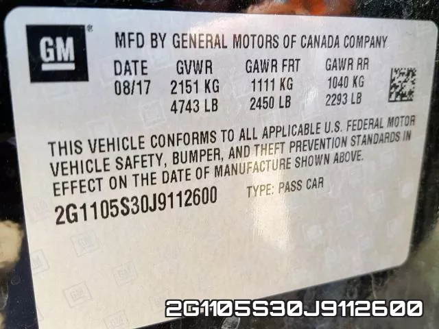 2G1105S30J9112600 фото 2