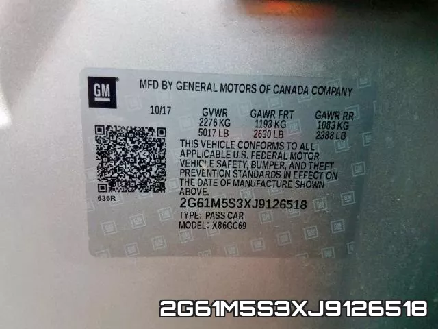2G61M5S3XJ9126518 фото 2