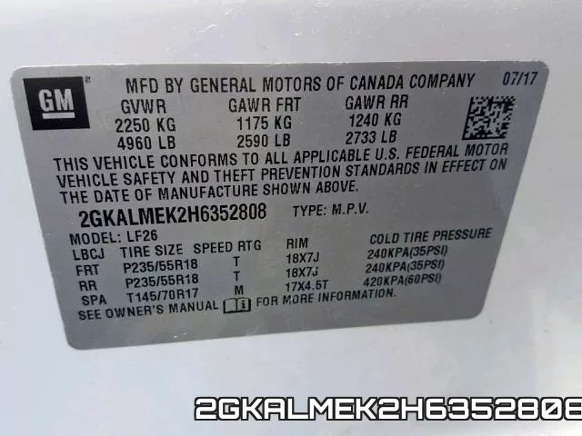 2GKALMEK2H6352808 фото 2