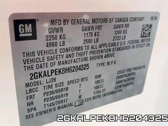 2GKALPEK8H6204325 фото 2