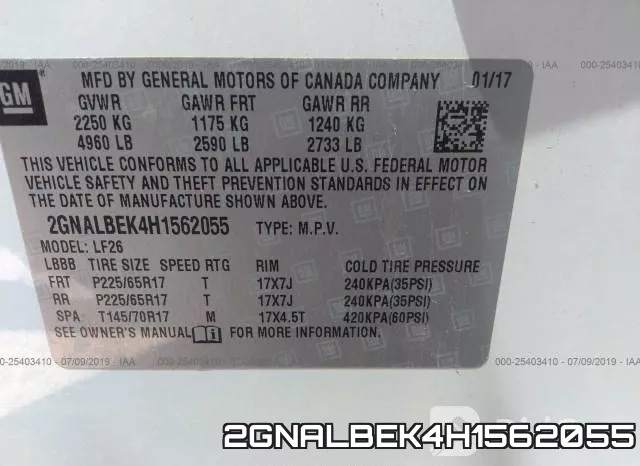 2GNALBEK4H1562055 фото 10