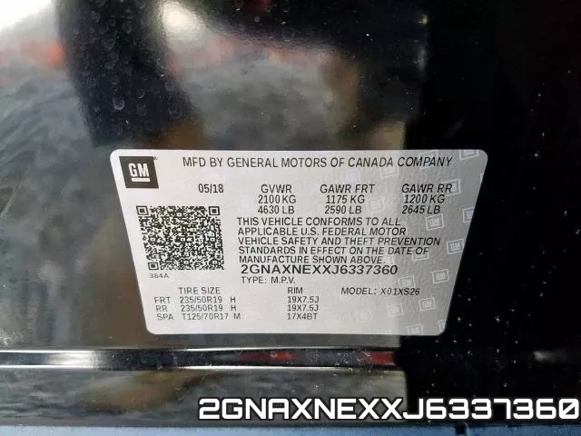 2GNAXNEXXJ6337360 фото 2