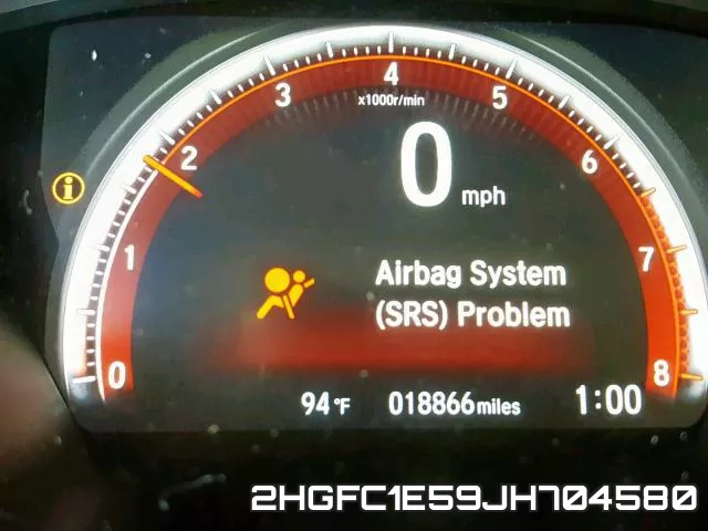 2HGFC1E59JH704580 фото 9