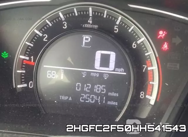 2HGFC2F50HH541543 фото 8
