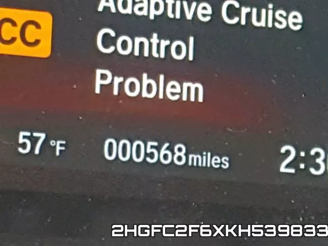 2HGFC2F6XKH539833 фото 9