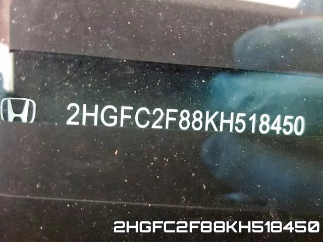 2HGFC2F88KH518450 фото 2