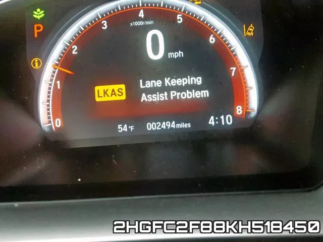 2HGFC2F88KH518450 фото 8
