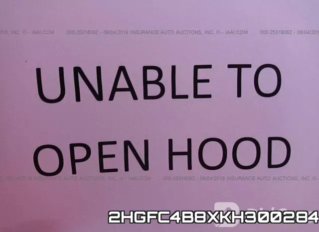 2HGFC4B8XKH300284 фото 2