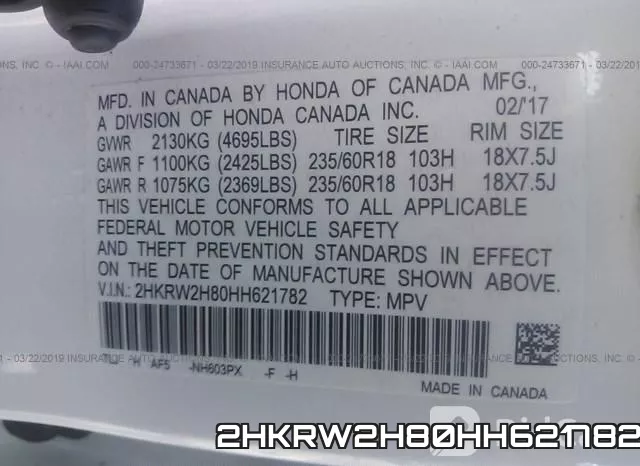 2HKRW2H80HH621782 фото 10