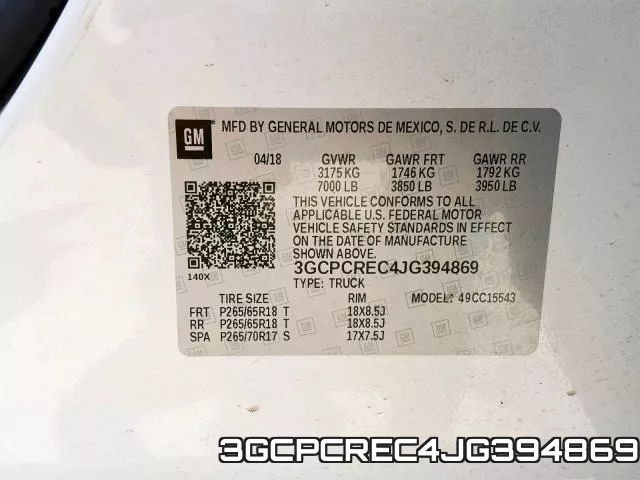 3GCPCREC4JG394869 фото 2