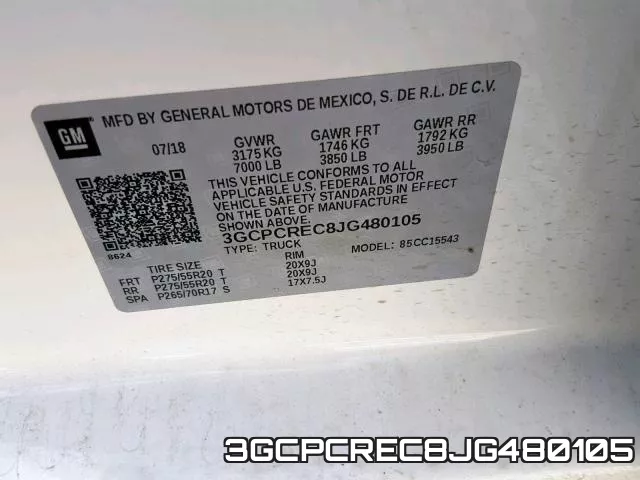 3GCPCREC8JG480105 фото 2
